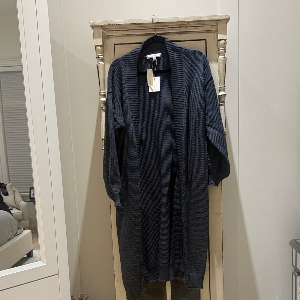 Anthropologie charcoal grey  Cardigan